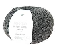 Laine Rico Design Essentials Mega Merino Chunky, 100 g Anthraci Anthracite