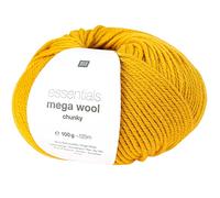 Laine Rico Design Essentials Mega Merino Chunky, 100 g Anthraci Moutarde