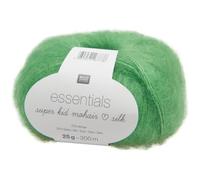Laine - RICO DESIGN - Essentials Super Kid Mohair Silk - 25 g - Couleur Vert - Douceur exceptionnelle