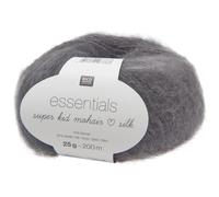 Laine - RICO DESIGN - Essentials Super Kid Mohair Silk - 25 g - Gris - Douceur exceptionnelle
