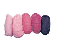Laine Vierge Cardée À Feutrer Teintes Roses 5 Couleurs 20g