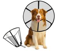 Lainergie Collier Conique Souple réglable pour Chien après Une Chirurgie - Collier de Protection Confortable pour Chiens de Taille Moyenne et Grande - Collier élisabéthain (XL, Noir)