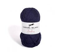 Laines Cheval Blanc - AMBRE fil à tricoter 70% viscose issu de la fibre de bambou 30% coton 50g - 150m de fil pour le tricot été ou le tricot bébé