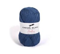 Laines Cheval Blanc - AMBRE fil à tricoter 70% viscose issu de la fibre de bambou 30% coton 50g - 150m de fil pour le tricot été ou le tricot bébé