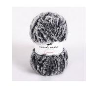 Laines Cheval Blanc - LOUVE fil à tricoter 100% polyester 50g - Fil à tricoter effet fourrure