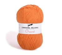 Laines Cheval Blanc - ORIENT fil à tricoter 100% acrylique 50g - Fil perlé