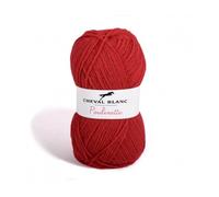 Laines Cheval Blanc - POULINETTE fil à tricoter 76% acrylique 24% laine 50g - Fil bébé, idéal pour le tricot layette