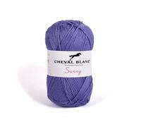Laines Cheval Blanc - SUNNY fil à tricoter 100% coton 50g - Idéal pour le tricot été et tous vos loisirs créatifs