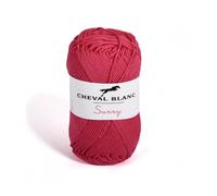 Laines Cheval Blanc - SUNNY fil à tricoter 100% coton 50g - Idéal pour le tricot été et tous vos loisirs créatifs