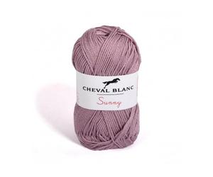Laines Cheval Blanc - SUNNY fil à tricoter 100% coton 50g - Idéal pour le tricot été et tous vos loisirs créatifs