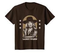 Lainey Wilson - Portrait Cool Again de Country's T-Shirt, Enfant, Marron, 8 Ans