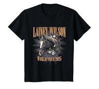 Lainey Wilson - Tour 2025 T-Shirt, Enfant, Noir, 2 Ans