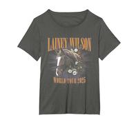 Lainey Wilson - Tour 2025 T-Shirt, Femme Grandes Tailles, Asphalte, 3X
