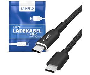 LAINFELD Câble de charge USB C pour Bosch Intuvia Kiox Nyon, vélo, 35 cm | Câble Micro USB pour écran du vélo électrique, connecteur pour Android, accessoire eBike
