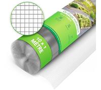 LAINFELD Grillage à mailles fines | 10 x 1 mètre | Grille anti-campagnol pour plate-bande surélevée avec maille de 6,3 mm | Fil de fer pour lapins, grillage pour volière, accessoire pour plate-bande