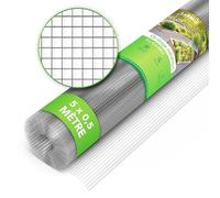 LAINFELD Grillage métallique à mailles fines | 5 x 0,5 mètres | Grille anti-campagnol pour plate-bande avec mailles de 6,3 mm | Fil de fer pour volière, plate-bande, accessoires pour jardin