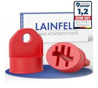 LAINFELD Lot de 2 housses de protection de contact pour Bosch Powertube Smart System | Rouge | Accessoires de batterie pour vélo électrique | Câble de charge
