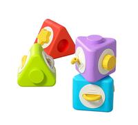 Lainiaoly Blocs De Construction Bébé | Activités Sensorielles Amovibles | Jeu De Blocs Empilables De Dentition pour | pour Filles et Garçons d'Âge Préscolaire Maternelle Maison