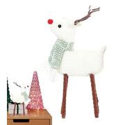 Lainiaoly D'élan De Bureau, Ornements D'élan De Noël - Décoration De Vacances Rétro en Forme, Ornements De Renne - De Noël pour Bureau, Bibliothèque, Rebord De Fenêtre