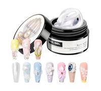 Lainiaoly Gel 3D pour ongles - Décoration d'ongles - Gel solide de modelage d'ongle - Pour débutants, professionnels, amateurs de beauté, étudiantes, femmes, filles, mères, mariées, salon à