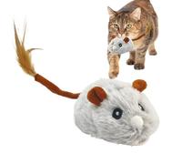 Lainiaoly Jouets Chats,Jeu de Souris en Peluche Rechargeables,Jouets Interactifs pour Chats avec Roue Silencieuse - pour Divertissement Jeu Exercice Entraînement Halloween Anniversaire Noël