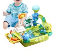 Lainiaoly Lavabo Jouet avec Eau Courante | de Rôle Éducatifs,Jouet de Vaisselle,pour Garçons Filles Maternelle Extérieur Jardin Plage Camping Maison Salle de Bains Salle