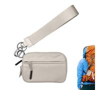 Lainiaoly Petit Portefeuille De Bracelet pour Femmes, Portefeuille De Fermeture De Cartes De Crédit, Style Simple Portefeuilles Portables, Portefeuilles en Nylon Étanche avec Porte-clés De Longe