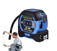 Lainiaoly Ruban à mesurer numérique, ruban à mesurer infrarouge,Ruban à numérique électronique multifonctionnel | Outil de mesure autobloquant, conception portable pour le volume de la zone