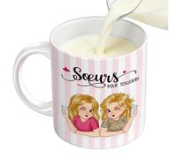 Lainiaoly Tasse à Café Amitié - 330 ml Contenant à Boisson - Tasse en Céramique,pour Bureau Salle Pause Maison Cuisine Matin Caféteria Brunch Goûter