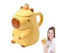 Lainiaoly Tasse Capybara, Tasses Capybara Fantaisie, Tasse Fantaisie Sur Le Thème Des Animaux, Compagnon De Café Mignon, Tasses À Thé Créatives Avec Poignée Arrondie