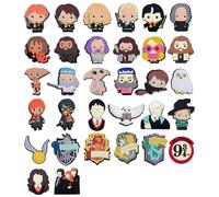 LAINIKE Lot de 32 breloques Harry Shoe Pin Crocs Potter Chaussures Décoration Charme Anime Chaussures Charms Pin Enfants DIY Autocollant PVC Chaussures Charms pour enfants, Cadeaux de fête, Cadeau