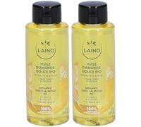 LAINO Huile d’amande douce bio 2x100 ml