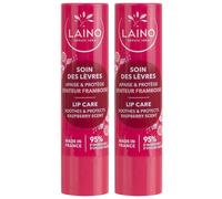 LAINO Soin des lèvres - Senteur Framboise 2x4 g
