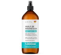LAIOL Huile de Magnésium Spray 1L - Magnesium liquide Natural Marin Transcutané - Huile Magnesium Oil Spray Feet - Magnesium lotion Sommeil -Topical Magnesium Pieds Relaxant Musculaire