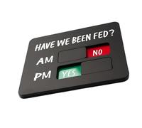 LAIOUSN Aimant de réfrigérateur avec inscription « Have I Been Feed » pour chien