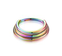 LAIOUSN Anneaux de nez tendance pour les créateurs de tendances avec plusieurs couches de cloches en alliage robuste pour les fêtes, 10 mm, Comme décrit, Comme décrit.