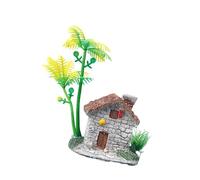 LAIOUSN Artistic Résine Arbre Maison Poisson Décoration Aquarium Sculpture Point focal Aquarium Décor avec Arbre