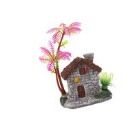 LAIOUSN Artistic Résine Arbre Maison Poisson Décoration Aquarium Sculpture Point focal Aquarium Décor avec Arbre