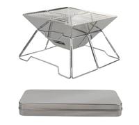 LAIOUSN Barbecue d'extérieur multifonction antirouille portable et pliable pour cuisiner et réchauffer dans différents environnements