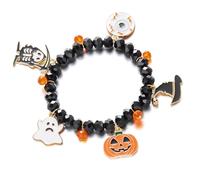 LAIOUSN Bracelet élégant en alliage avec pendentif chauve-souris et citrouille pour cadeaux et célébrations, bijoux de fête d'Halloween, taille unique, Comme décrit