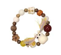 LAIOUSN Bracelets en bois tendance et colorés - Bijoux d'amitié uniques pour correspondre à tous les looks décontractés, taille unique, Comme décrit