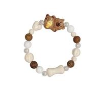 LAIOUSN Brown Bear Lien en céramique dernier accessoire de mode pour étudiants adultes confortable cadeau léger animal en céramique tendance, taille unique, Comme décrit