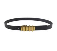 LAIOUSN Ceinture souple modifiable pour une tenue formelle d'affaires - Sangle fine réversible - Accessoire de chemisier confortable tout au long de la journée, Boucle en or antique, 105cm long