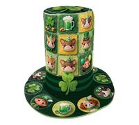 LAIOUSN Chapeau réglable pour les défilés de patricks - Confortable - Pour adultes et enfants - Imagerie réaliste - Atmosphères festives - Pour adultes et enfants