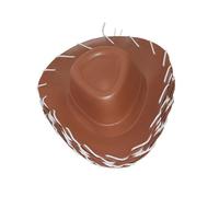 LAIOUSN Chapeau western en EVA pour adultes et enfants - Large bord - Pour cosplay et fêtes à thème - Accessoires d'Halloween - Chapeau de shérif jouet