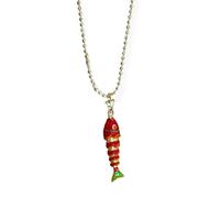 LAIOUSN Collier élégant en cuivre avec motif poisson sur le thème de la mer, bijou pour un usage quotidien, plusieurs options de couleur, accessoire océanique polyvalent, taille unique, Comme décrit