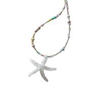 LAIOUSN Collier tendance avec pendentif en forme d'étoile de mer réglable pour ajouter un charme tendance à toutes les tenues, accessoires de fête de plage, taille unique, Comme décrit, Comme décrit.