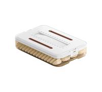 LAIOUSN Conteneur transparent pour réfrigérateur avec couvercle à verrouillage sécurisé en polypropylène de qualité alimentaire pour repas glacés Conteneurs de congélation en polypropylène de qualité