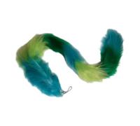 LAIOUSN Copie supplémentaire breloque queue de loup permanente couleur stable substance flexible tenue augmentateur mode faux cheveux porte-clés, Couleur numéro 2, taille unique