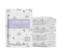 LAIOUSN Drap de lit jetable non tissé et taies d'oreiller pour les voyages d'affaires et les vacances donnant la priorité à l'hygiène de la personnalité, hygiène hôtelière